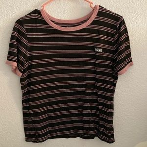 Vans Black Striped Tee